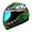 Monster Shark Green, variant on WOW Motorcycle Full Face Helmet Street Bike BMX MX Youth Kids HKY-B15 Spider Pink