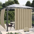thumbnail image 1 of Rideaux Intérieurs Extérieurs pour Patio \ Panneau de Rideau à Oeillets Bloquant le Soleil pour Intimité, Rideaux Résistants aux Intempéries pour Gazebo, Véranda avant, Pergola, Kaki G x H Panneau, 1 of 9