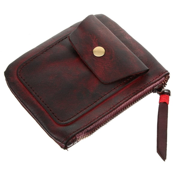 GARVALON Money Pouch Vegetable Tanned Leather 1Set 4.3x3.5x0.8In