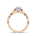 thumbnail image 4 of Solitaire Engagement Ring for Women Center 10x5mm Marquise and Round Cut Lab Created Moissanite Beaded Promise Rings In 14K Rose Gold Over Sterling Silver Jewelry Gift for Her, Size 8, 4 of 6