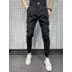 thumbnail image 5 of Pantalones ajustados de talle alto y talla grande para hombre, pantalones con trenzas para hombre, ropa informal fina vintage, ropa de vestir de primera calidad, 5 of 5