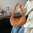 thumbnail image 4 of SPEKSEE Deerskin Velvet Studded Shoulder Bag Rivet Frosted Underarm Bag Y2K Fashion Hobo Bag for Shopping Travel Work, 4 of 18
