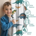 thumbnail image 3 of Blackout Kids Curtains,White Realistic Dinosaurs Pattern Childrens Insulated Curtains Set Of 2,Bedroom Essentials,Toddler Room Decor 52"x84", 3 of 5