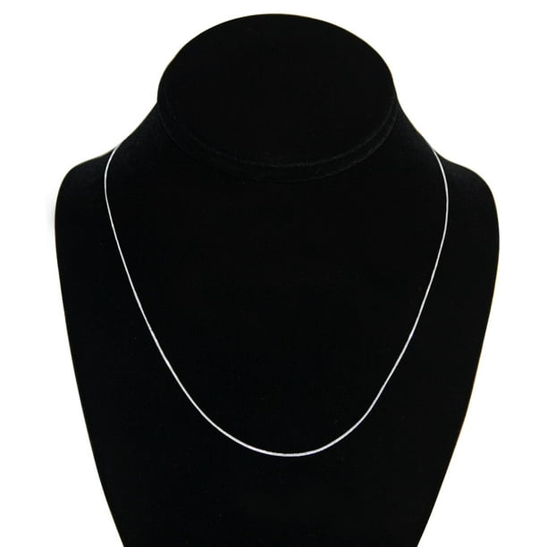 18 inch 2024 white gold chain