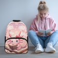 thumbnail image 2 of Pzuqiu Cherry Blossom Axolotl 17 Inches Customized School Backpack for Girls Personalized Schoolbags with Adjustable Shoulder Strap Custom Backpack with Name for Students Age 6-12, 2 of 7