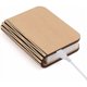thumbnail image 4 of Lámpara de madera LED para libros, idea de regalo de Navidad, lámpara de libro plegable y magnética, lámpara de papel LED recargable por USB, luz decorativa con pilas de 2000 mAh, 4 of 4