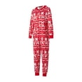 thumbnail image 3 of Family Matching Christmas Pajamas  onesie  Snowflake Deer Print Long Sleeve Sleepwear Nightwear, 3 of 10