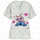 thumbnail image 2 of Uniforme de enfermera con cuello en V y manga corta para dentista informal para mujer Uniforme superior Uniforme clínico de Disney Star Baby Stitch Uniforme de enfermera, 2 of 5