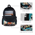 thumbnail image 4 of Zufioo I Love Sushi Pattern Adult Backpack,Wear-resistant and Breathable Multi-pocket Backpack, Suitable for Travel, Business and Outdoor Activities, 4 of 9