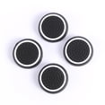 thumbnail image 1 of Tapa de botón basculante 4 piezas de silicona Joystick analógico Thumbstick Grip Cover para PS4 (negro + blanco) Hugtrwg Para estrenar, 1 of 9