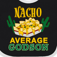 thumbnail image 4 of Inktastic Nacho Average Godson with Nachos and Cacti Boys or Girls Baby Bib, 4 of 4