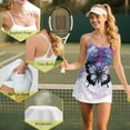 thumbnail image 6 of Yuyamidu Purple Butterfly Tennis Dress for Women, 2 Pieces Trendy Tennis Golf Dresses and Built in Shorts with Pocket Comfortable Sleeveless Workout Athletic Dresses Size S, 6 of 7