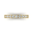 thumbnail image 2 of 0.63 ctw Wedding Band for Women - 14K Yellow Gold Simulated Diamond Stackable Eternity Ring, 2 of 7