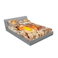 thumbnail image 2 of Ambesonne Ocean Fitted Sheet & Pillow Sham Set, Bali Indonesia Fishes, Full, Beige Orange, 2 of 2