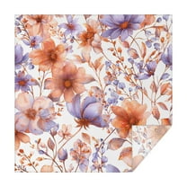 Square Tablecloth 60x60 Inch – Waterproof Polyester Printed Table Cover, Wrinkle Resistant & Washable for Kitchen Dining Picnic Party Decor, Single-v4-13, White