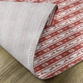 thumbnail image 5 of Ambesonne Christmas Place Mats Set of 4, Winter Deer Snowflake, Standard Size, Ruby White, 5 of 6