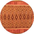 thumbnail image 1 of Ahgly Company Indoor Round Oriental Orange Traditional Area Rugs, 8' Round, 1 of 1