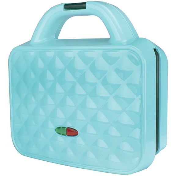 Brentwood Couture Purse 1,080-Watt Nonstick Dual Waffle Maker , Blue