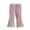 Pink*, variant on RUTAYY Children Girls Flared Pants Solid Color Elastic Waist with Front Slit Design Trendy Classic Trousers