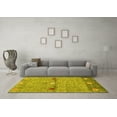 thumbnail image 3 of Ahgly Company Indoor Round Abstract Yellow Contemporary Area Rugs, 8' Round, 3 of 4
