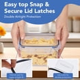 thumbnail image 4 of Asnews 24 PCS Airtight Food Storage Containers with Lids, Kitchen Storage Container for Cereal, Dry Food, Flour and Sugar, BPA-Free, Includes 24 Labels, 4 of 9