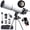 White, variant on Redsmile Astronomy Telescope for Adults and Beginners, 80mm Aperture 500mm Refractor Telescope with AZ Mount Tripod, 20x to 50x High Magnification, Blue