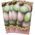 thumbnail image 6 of Basket Easter Eggs Kitchen Tea Towels Set of 6 Absorbent Hand Dish Towels, Pink Dishcloths Lint-Free 18x28 Inch Fast Drying for Cooking Baking Home Clean, 6 of 7