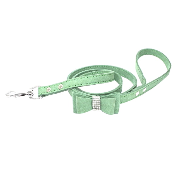 Methold Lindo mascotas gato perro cachorro conejo gatito ajustable Bowknot Correa Collar Suministros para perros Verde oscuro