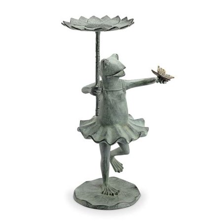 Spi 34919 Frog Ballerina Birdfeeder With Butterfly Walmart Com