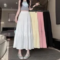 thumbnail image 4 of Elegante falda de malla blanca de cintura alta en forma de A para mujer, verano 2024, recién llegado, vestido largo de moda, 4 of 5