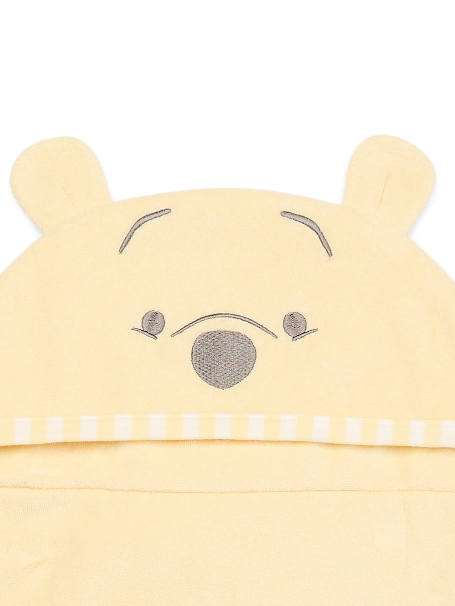 Disney Baby Wishes + Dreams Character Infant Baby Bath Set, Hooded Towel and 3 Washcloths, One Size