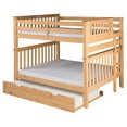 thumbnail image 6 of Santa Fe Mission Tall Bunk Bed Full over Full - Bed End Ladder - with Twin Size Under Bed Trundle, 6 of 11