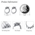 thumbnail image 6 of TANGPOET Dragon Earrings 925 Sterling Silver Men's Silver Earrings Hoops Punk Cool Huggie Hoops Earrings for Women Men…, 6 of 6