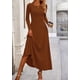 thumbnail image 5 of Vestido PRETTYGARDEN Conjunto de Falda y Top de Punto Acanalado de Manga Larga Crop Top XS, 5 of 7