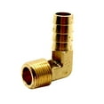 thumbnail image 2 of Thrifco 4402750 1/4" Hose Barb x 1/4" MIP Brass Elbow, 2 of 4