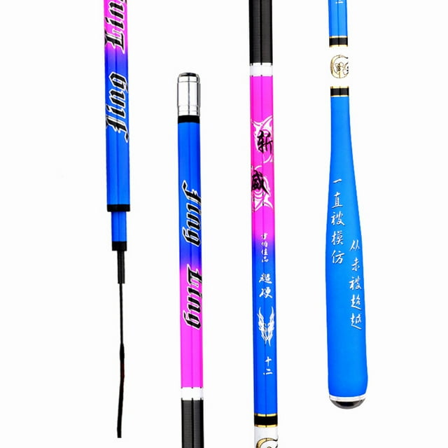Qualitchoice Canne à Pêche Crucian Carp Canne à Pêche à Queue Souple Petite Canne à Pêche Double Usage