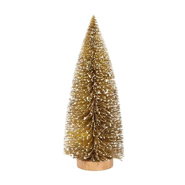 Christmas Tree Decorations, Mini Desktop Plastic Tree for Scene Layout and Door Decoration in Festive Blue