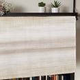 thumbnail image 5 of Valances for Windows, Khaki Ombre Light Filtering Window Treatment Valances for Living Room/Bedroom/Bathroom Windows, Modern Gradient Abstract Art 54"x 18" Rod Pocket Kitchen Curtains, 5 of 9