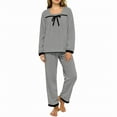 thumbnail image 2 of MVRLSH Pajamas For Women Set Winter Flannel Coral Fleece Pajama Set Thickened Warm Cozy Loungewear Popular Aesthetic Sleepwear Gray M-Xxl, 2 of 5