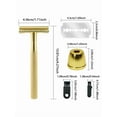 thumbnail image 3 of Waysh Safety Razor Set for Men, Gold, Complete Gift Kit, 3 of 6