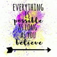 thumbnail image 2 of Matic,Jelena 15x15 White Modern Wood Framed Museum Art Print Titled - Everything Is Possible, 2 of 4