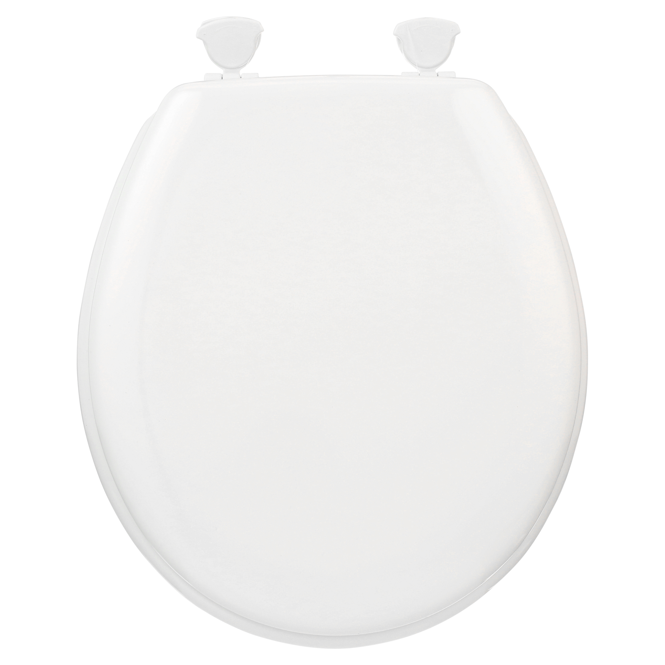 Mayfair Round Enameled Wood Toilet Seat in White photo 4
