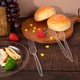 thumbnail image 6 of Clear Plastic Forks/Spoons/Knives - Heavyweight Disposable Forks/Spoons/Knives- 6.7inch Heavy Duty Clear Cutlery - Plastic Utensils - Perfect for Parties and Restaurants, 6 of 7