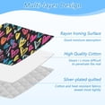thumbnail image 4 of Colorful Love on Black Ironing Mat Blanket for Table Top Travel Portable Ironing Board Pad 47.2x27.6 Inch, 4 of 6