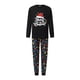 thumbnail image 1 of Conjunto de pijamas navideños familiares a juego con estampado de luces de guirnalda de letras. Pijamas de vacaciones para papá, mamá y niños., 1 of 9
