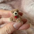 thumbnail image 4 of Tiny Handmade Teddy Bear - A Little Pocket Bear Hug, 4 of 5