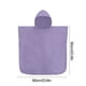 thumbnail image 3 of Toalla de Playa Tipo Albornoz de Secado Rápido con Bolsillo, Capucha, Mangas Ajustables | Morado, Poliéster | 60X60Cm | Ideal para Surf, Natación y Baño | Niños de 5 a 13 Años, 3 of 6