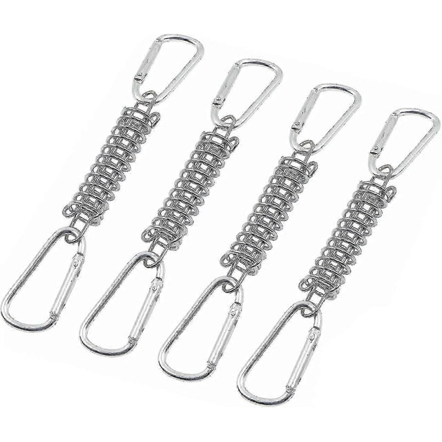 4pcs Awning Attachment Set Tension Spring, Alloy Spring Awning Spring Buckle, Heavy Duty Sun Shade Sail Fixing Kit - FFY 26-27s