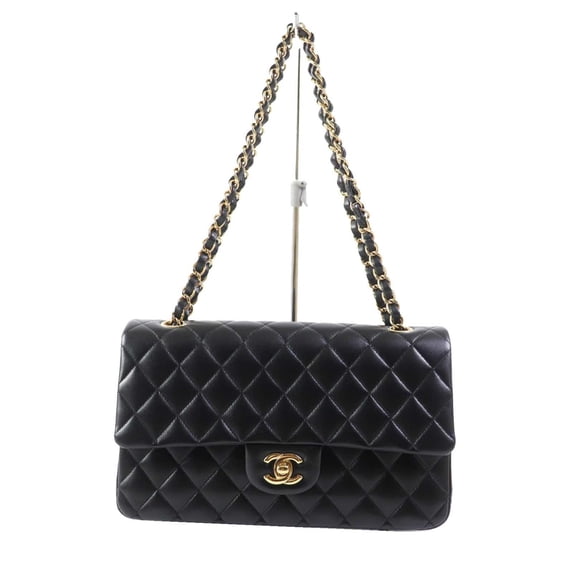 Pre-Owned CHANEL A01112 Matelassé 25 Lambskin Shoulder Bag, Random Serial Number, Double Flap,...