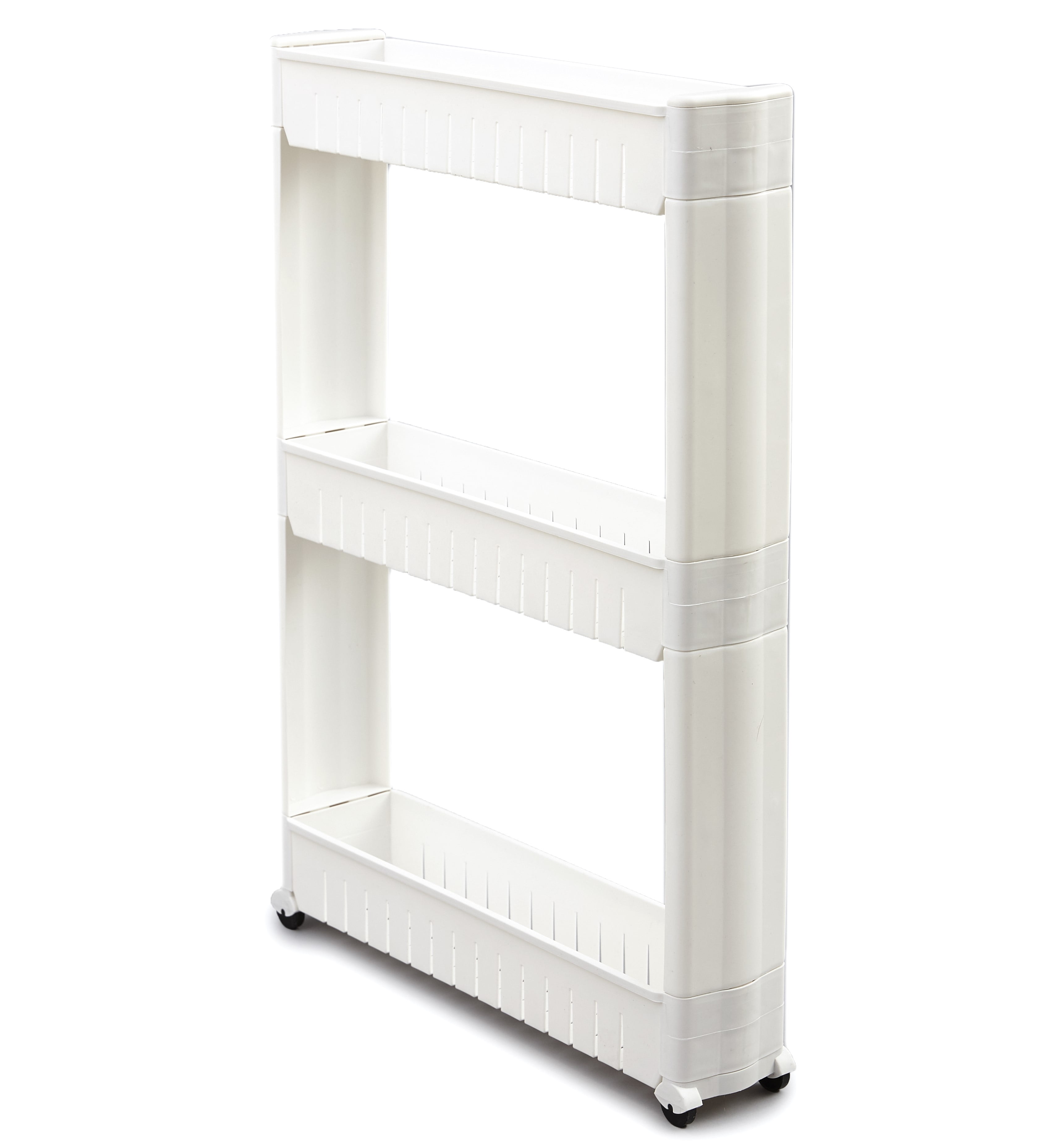 White for sale online Honey-Can-Do CRT-01149 3-Tier Laundry Cart 